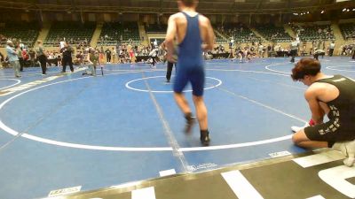 126 lbs Consi Of 8 #2 - Blake Wind, Henryetta Knights Wrestling Club vs Aidan Lakey, Tulsa Blue T Panthers