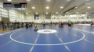 112 lbs Round Of 32 - Jax Sgrulletta, Refinery WC vs Dylan McCarthy, Metro West United WC
