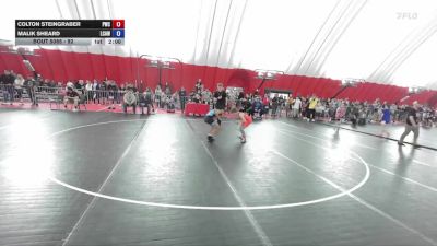 92 lbs Cons. Round 1 - Colton Steingraber, Pinnacle Wrestling Club vs Malik Sheard, La Crosse Area Wrestlers