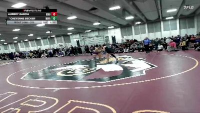 235 lbs Champ. Round 2 - Aubrey Garcia, Denver North vs Cheyenne Becker, Woodland Park