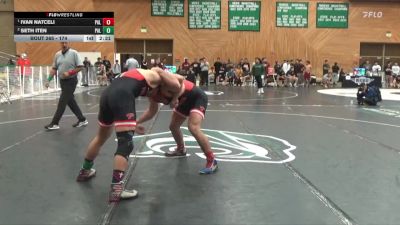 174 lbs 1st Place Match - Ivan Natceli, Palomar College vs Seth Iten, Palomar College