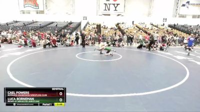 102 lbs Semifinal - Cael Powers, Ruthless Aggression Wrestling Club vs Luca Borneman, Bears Of Brewster Wrestling