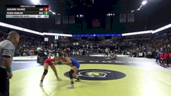 115 lbs Consi Of 16 #1 - Jazlene Valdez, James Logan (NC) vs Alina Dablan, Buchanan (CS)