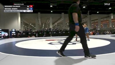 Masters A FS - 130 lbs 1st Place Match - Benjamin Calamari, Illinois vs Michael Joseph, California