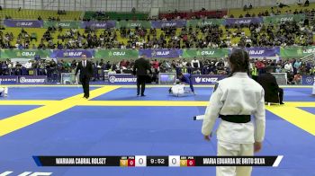 Maria Eduarda De Brito Silva vs Mariana Cabral Rolszt 2025 Brasileiro Jiu-Jitsu IBJJF