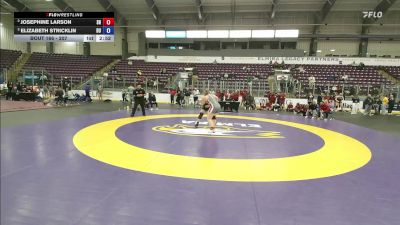 207 lbs Semifinal - Elizabeth Stricklin, D`Youville vs Josephine Larson, Sacred Heart