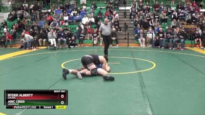 138 lbs Cons. Round 7 - Aric Criss, Louisville vs Ryder Alberty, Galion