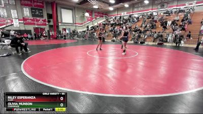 95 lbs Semifinal - Olivia Munson, Chaminade vs Riley Esperanza, SLAM