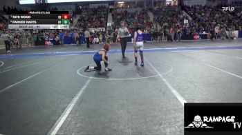 95 lbs Quarterfinal - Tate Wood, Greater Heights vs Parker Harts, Kiowa County