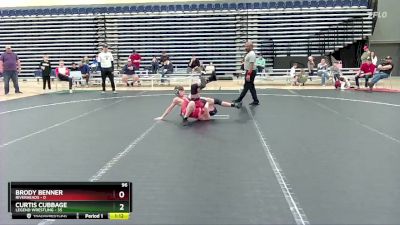 96 lbs Round 9 (10 Team) - Brody Benner, Riverheads vs Curtis Cubbage, Legend Wrestling