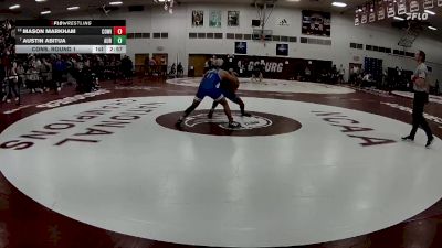 157 lbs Cons. Round 1 - Austin Abitua, Aurora Universtiy vs Mason Markham, Concordia (wi)