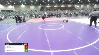 95 lbs Final - Jordan Dodge, Bulldog Wrestling Club vs Jaxon Mccune, Gold Rush Wrestling