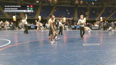 124 lbs Quarterfinal - Rylee Doppelheuer, Belle Vernon vs Davion Edmond, Erie