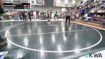 55 lbs Consi Of 4 - Kynlee Domeny, Ponca City Wildcat Wrestling vs Beaux Hayes, Team Guthrie Wrestling