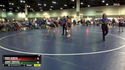 125 lbs Placement Matches (16 Team) - Maya Garcia, Charlie`s Angels-WV vs Avery Crouch, Charlie`s Angels-IL Blk