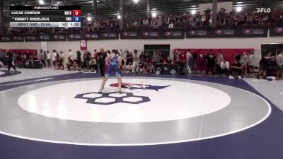 79 kg Quarters - Lucas Condon, Wisconsin Regional Training Center vs Emmitt Sherlock, HeadHunters Wrestling Club