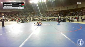B4A-106 lbs Quarterfinal - Dylan Renna, Weatherford vs Baylor Pugh, Cache