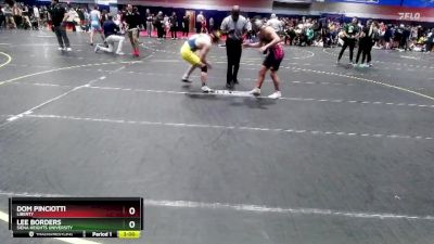 157 lbs Cons. Round 2 - Dom Pinciotti, Liberty vs Lee Borders, Siena Heights University