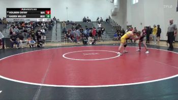 144 lbs Cons. Round 3 - Kaden Miller, Muscatine vs Kolbein Ostby, Mount Pleasant