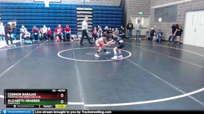 46/50 Quarterfinal - Elizabeth Graeber, Idaho Gold vs Connor Barajas, Mountain Man Wrestling Club