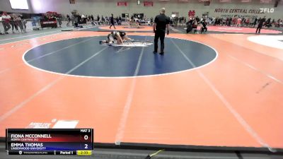 170 lbs Quarterfinal - Fiona McConnell, North Central (IL) vs Emma Thomas, Lindenwood University