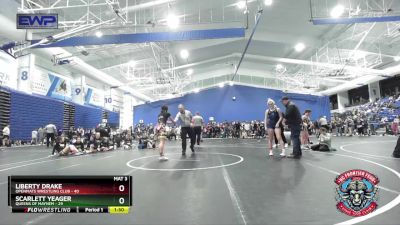 135 lbs Placement (4 Team) - Liberty Drake, OpenMats Wrestling Club vs Scarlett Yeager, Queens Of Mayhem