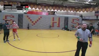 144 lbs Quarterfinal - Jameson Siemens, Natrona County vs Jackson Larsen, Riverton