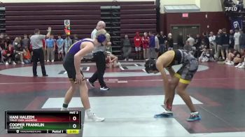 138 lbs Round 2 - Cooper Franklin, Alburnett vs Hani Haleem, Tinley Park (Andrew)