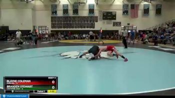 138 lbs Round 2 (4 Team) - Braxden Stewart, Cheyenne East vs Blayne Coleman, Rawlins