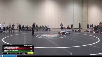 109 lbs Quarters & 1st Wb (16 Team) - Preston Lindsay, SWAT vs Maddox Williams, Backyard Boyz Blue