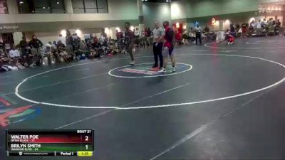 195 lbs Round 3 (16 Team) - Walter Poe, NFWA Black vs Brilyn Smith, Warrior Elite