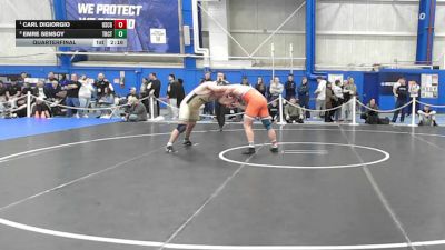 285 lbs Quarterfinal - Carl DiGiorgio, Coast Guard vs Emre Sensoy, Trinity (ct)