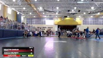 132 lbs Cons. Round 3 - Donald Helfrich, D`Iberville High School vs Braxton Sandlin, Saltillo