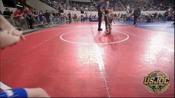 46 lbs Round Of 32 - Drayson Couch, Del City Little League Wrestling vs Aleister Stark, Choctaw Ironman Youth Wrestling