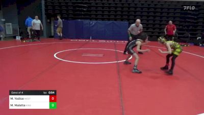 58 lbs Consi Of 4 - Marco Yodice, West Milford, NJ vs Michael Maletta, Kings Park, NY