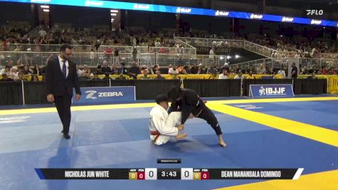 Dean Manansala Domingo vs Nicholas Jun White 2025 Pan Kids Jiu-Jitsu IBJJF Championship