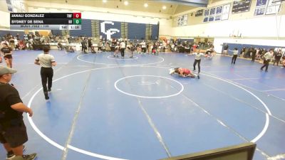 130 lbs 1st Place Match - Janali Gonzalez, The Wrestling Factory vs Sydney De Sena, Big Kat