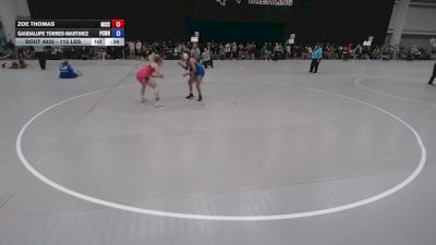 115 lbs Cons. Sub-rd Of 32 - Gaudalupe Torres-Martinez, Putnam City West High School Wrestling vs Zoe Thomas, Missouri