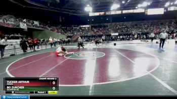 132 lbs Champ. Round 2 - Bo Zurcher, Silverton HS vs Tucker Arthur, Minico