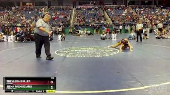 114 lbs Cons. Semi - Siena Palmisciano, Chapel Hill vs Treyleigh Miller, Pisgah 