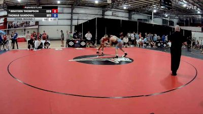 86 kg Cons. Round 7 - Brayden Thompson, Cowboy RTC/ Titan Mercury Wrestling Club (TMWC) vs Thomas Sandoval, Bears Regional Training Center