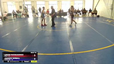 130 lbs 2nd Wrestleback (8 Team) - Limoni Matakaiongo, Utah vs Andrew Kimball, Maryland