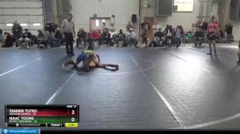 110 lbs Round 7 (8 Team) - Isaac Young, NCWAY Crusaders vs Tanner Tutku, Vougars Honors