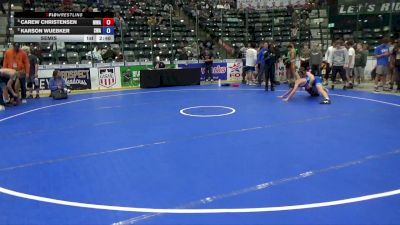 120 lbs Semis - Carew Christensen, Moen Wrestling Academy vs Karson Wuebker, Sebolt Wrestling Academy