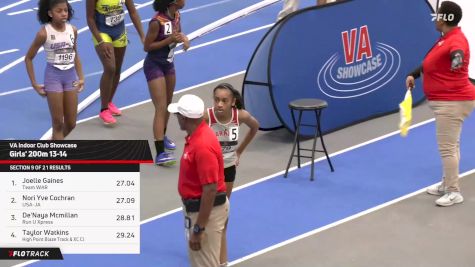 High School Girls' 200m, Finals 10 - Age 13-14