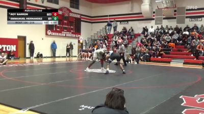 215 lbs 3rd Place Match - Roy Barron, NH/TV vs Emmanuel Hernandez, North Fayette Valley