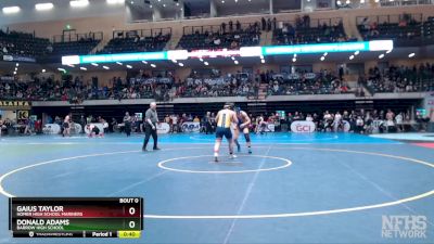 189 lbs Cons. Round 2 - Gaius Taylor, Homer High School Mariners vs Donald Adams, Barrow High School