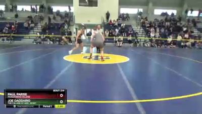 197 lbs Cons. Round 1 - Paul Parise, Muhlenberg College vs Joe Daddario, The College Of New Jersey
