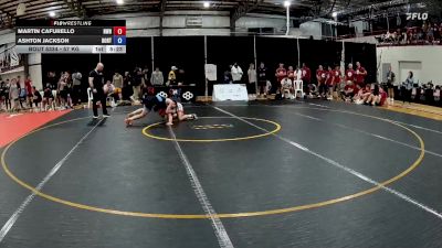 57 kg Champ. Round 2 - Martin Cafurello, Noke Wrestling RTC vs Ashton Jackson, Boilermaker RTC