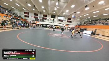 84 lbs Round 3 - Garret White, Thermopolis Middle School vs Braxten Link, Greybull MS